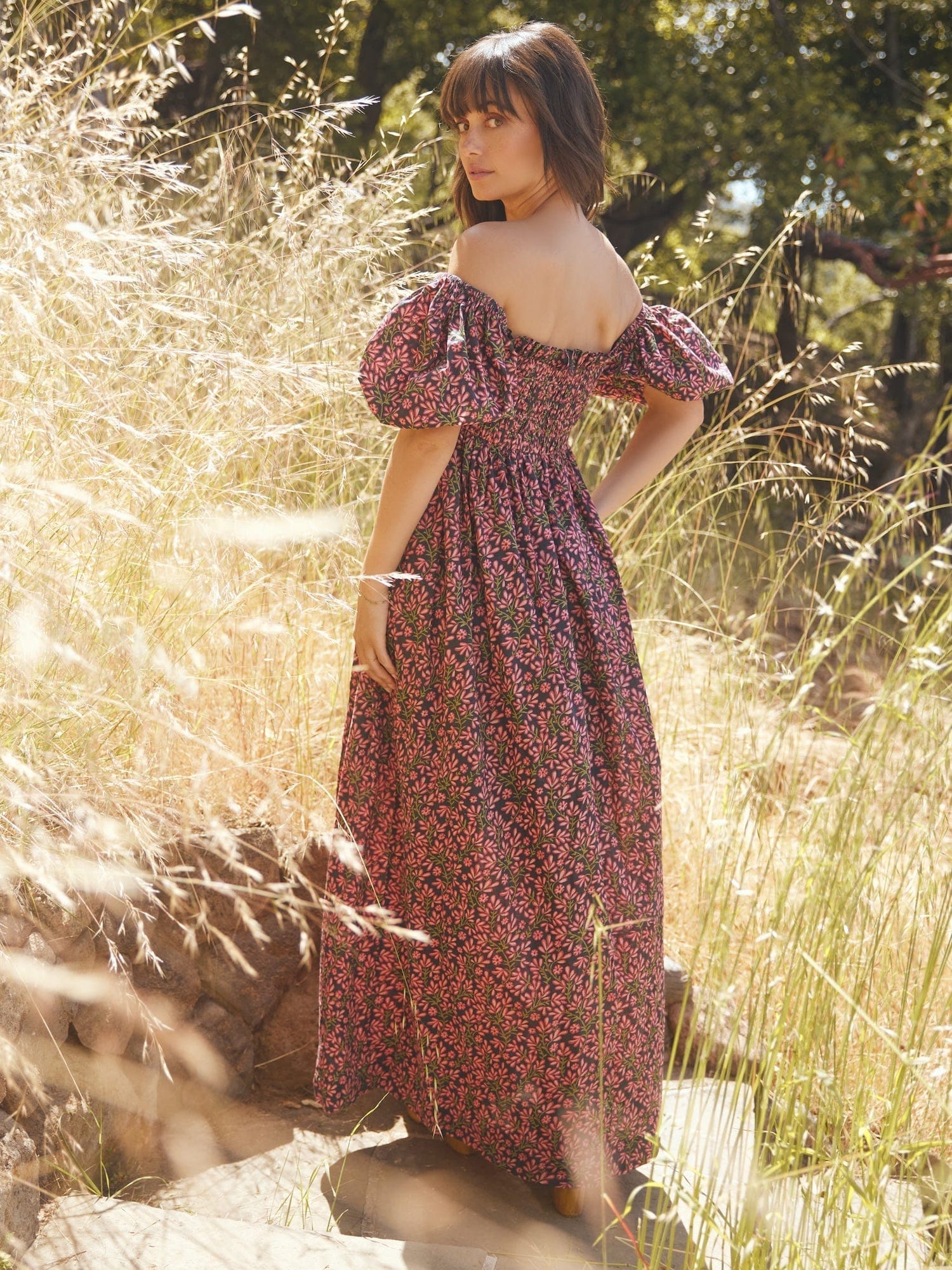 Eddy Dress Aurora Puff Sleeve Maxi Dress