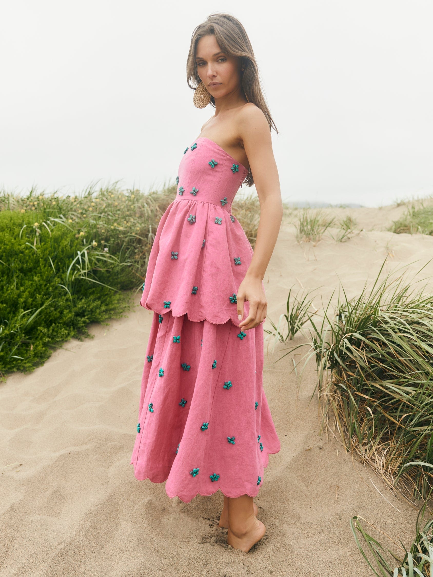 Eddy Dress Daisy Strapless Maxi Dress