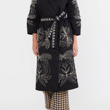 Eddy Jacket Palak Embroidered Quilted Wrap Jacket