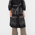 Eddy Jacket Palak Embroidered Quilted Wrap Jacket