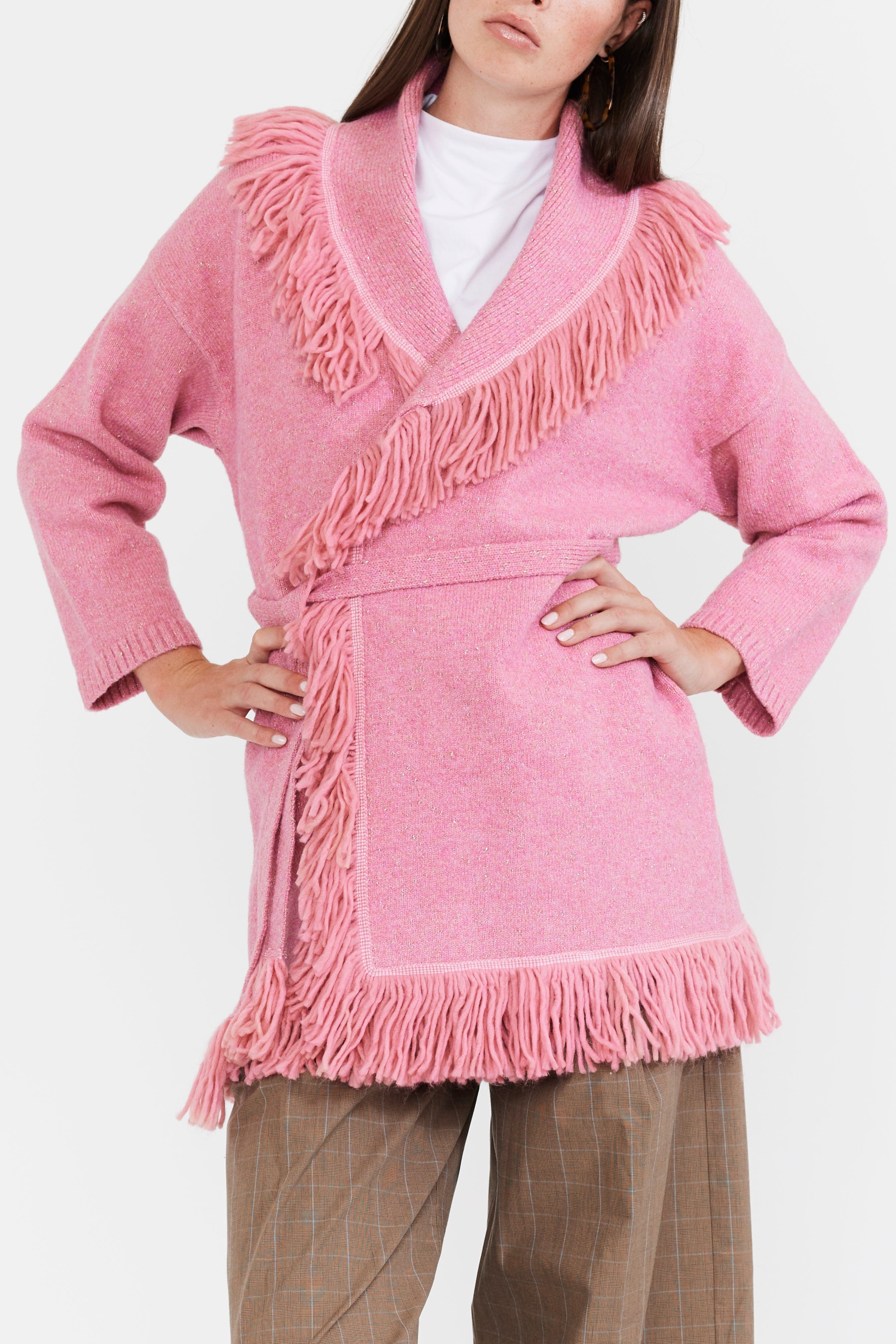 Eddy Sweater Tatiana Fringe Wrap Cardigan