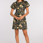 Elizabeth James The Label Dress Louisa Dress in Chinoiserie Black