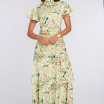 Elizabeth James The Label Dress Mackenzie Dress in Chinoiserie Pear