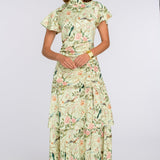 Elizabeth James The Label Dress Mackenzie Dress in Chinoiserie Pear