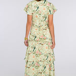 Elizabeth James The Label Dress Mackenzie Dress in Chinoiserie Pear