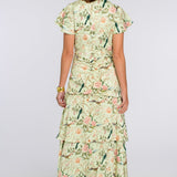 Elizabeth James The Label Dress Mackenzie Dress in Chinoiserie Pear