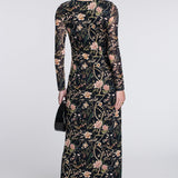 Elizabeth James The Label Dress Mia Dress in Chinoiserie Black