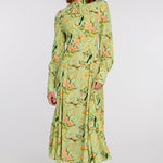 Elizabeth James The Label Dress Morgan Dress in Chinoiserie Pear