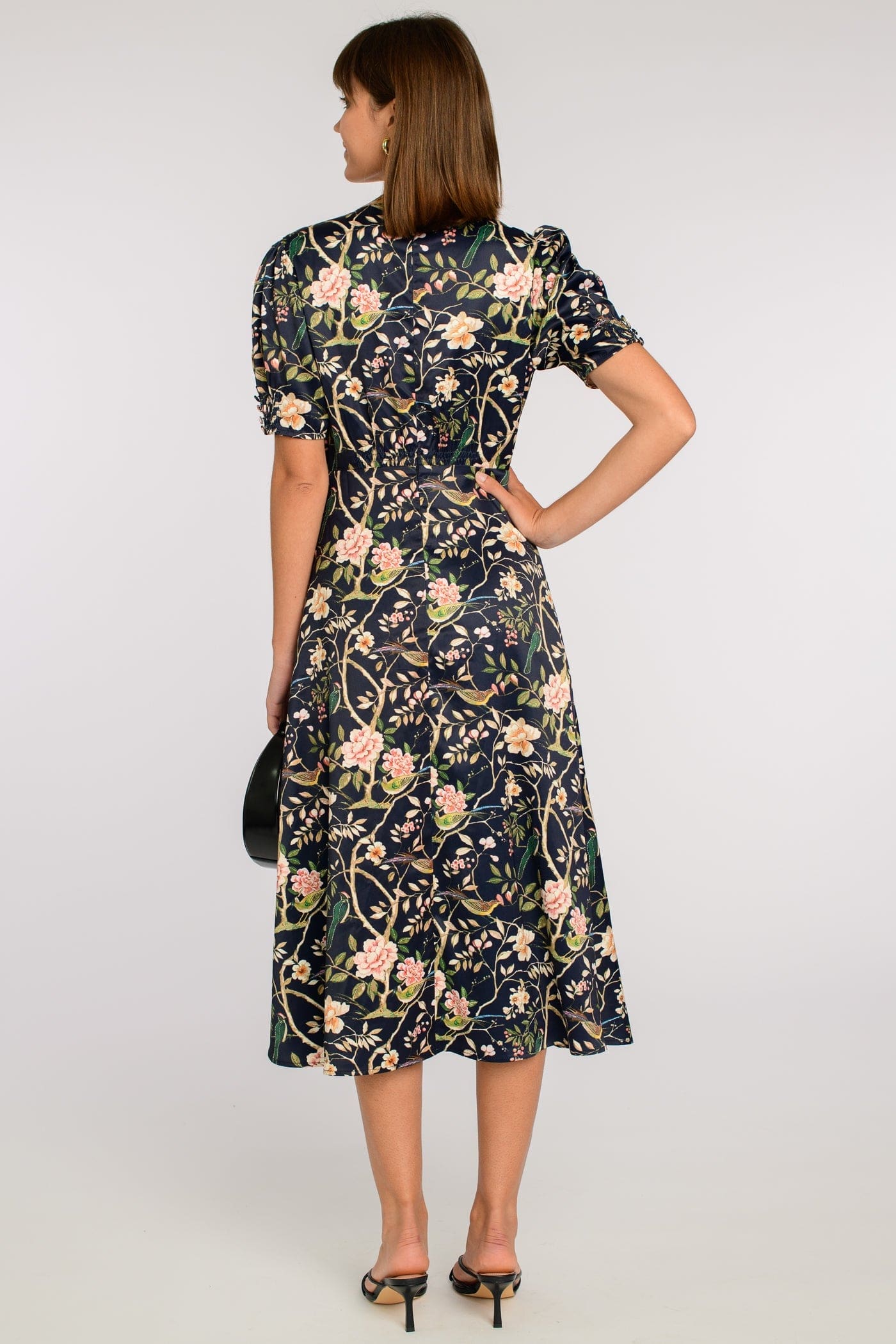 Elizabeth James The Label Dress Reese Dress in Chinoiserie Black