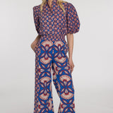 Elizabeth James The Label Pants Sutton Pant in Sapphire Feather