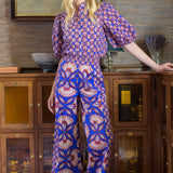 Elizabeth James The Label Pants Sutton Pant in Sapphire Feather