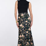 Elizabeth James The Label Skirt Serena Skirt in Chinoiserie Black