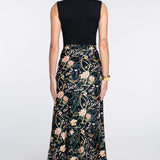 Elizabeth James The Label Skirt Serena Skirt in Chinoiserie Black