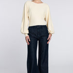 Elizabeth James The Label Sweater Cleo Sweater in Ivory