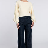 Elizabeth James The Label Sweater Cleo Sweater in Ivory