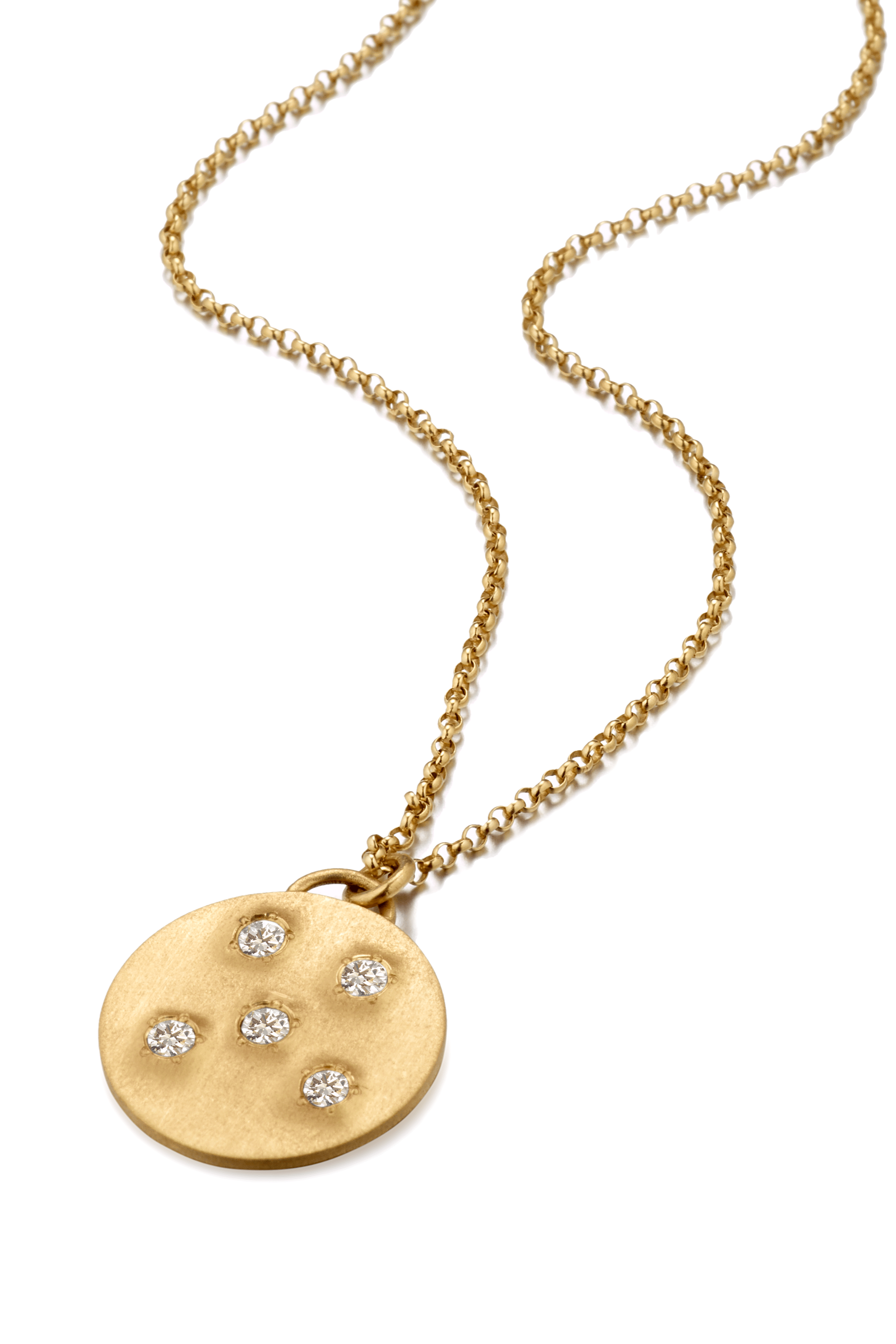 Elizabeth Moore Necklace Circle of 5th's Diamond Disc