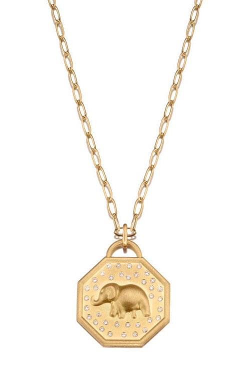 Elizabeth Moore Necklace Elephant Pendant