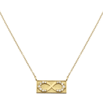 Elizabeth Moore Necklace Infinity Diamond Bar Necklace