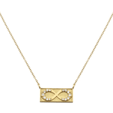 Elizabeth Moore Necklace Infinity Diamond Bar Necklace