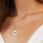 Elizabeth Moore Necklace Oregon Sunstone Eye of the Sun Pendant