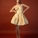 ESTEFANIA Dress Peach Bloom Mini Dress