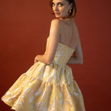 ESTEFANIA Dress Peach Bloom Mini Dress