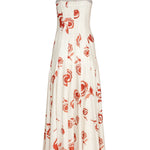 ESTEFANIA Dress Rosetta Maxi Dress Ivory Red