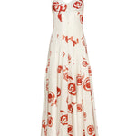 ESTEFANIA Dress Rosetta Maxi Dress Ivory Red