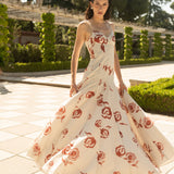 ESTEFANIA Dress Rosetta Maxi Dress Ivory Red