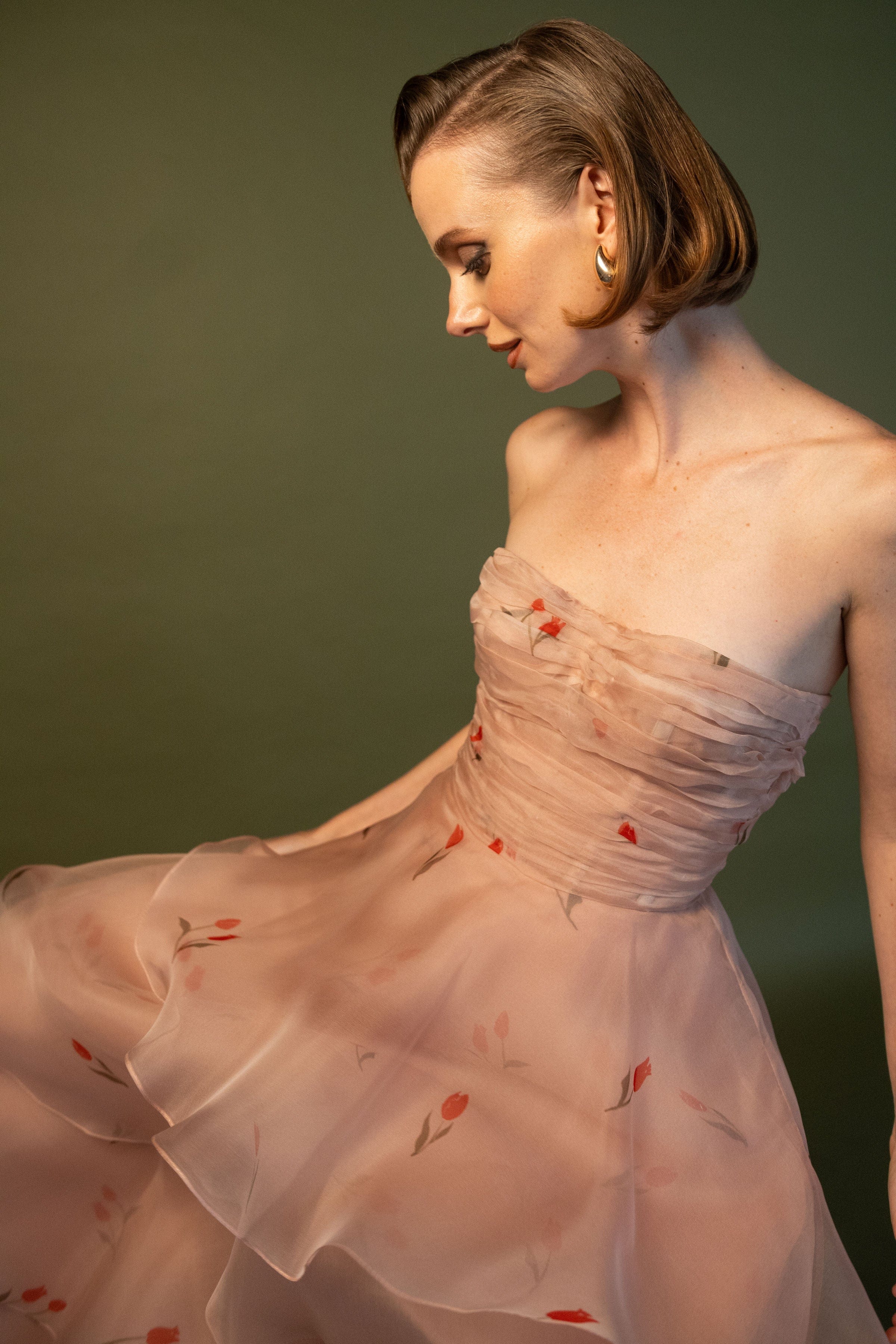 ESTEFANIA Dresses Lovely Tulip Dress Pink
