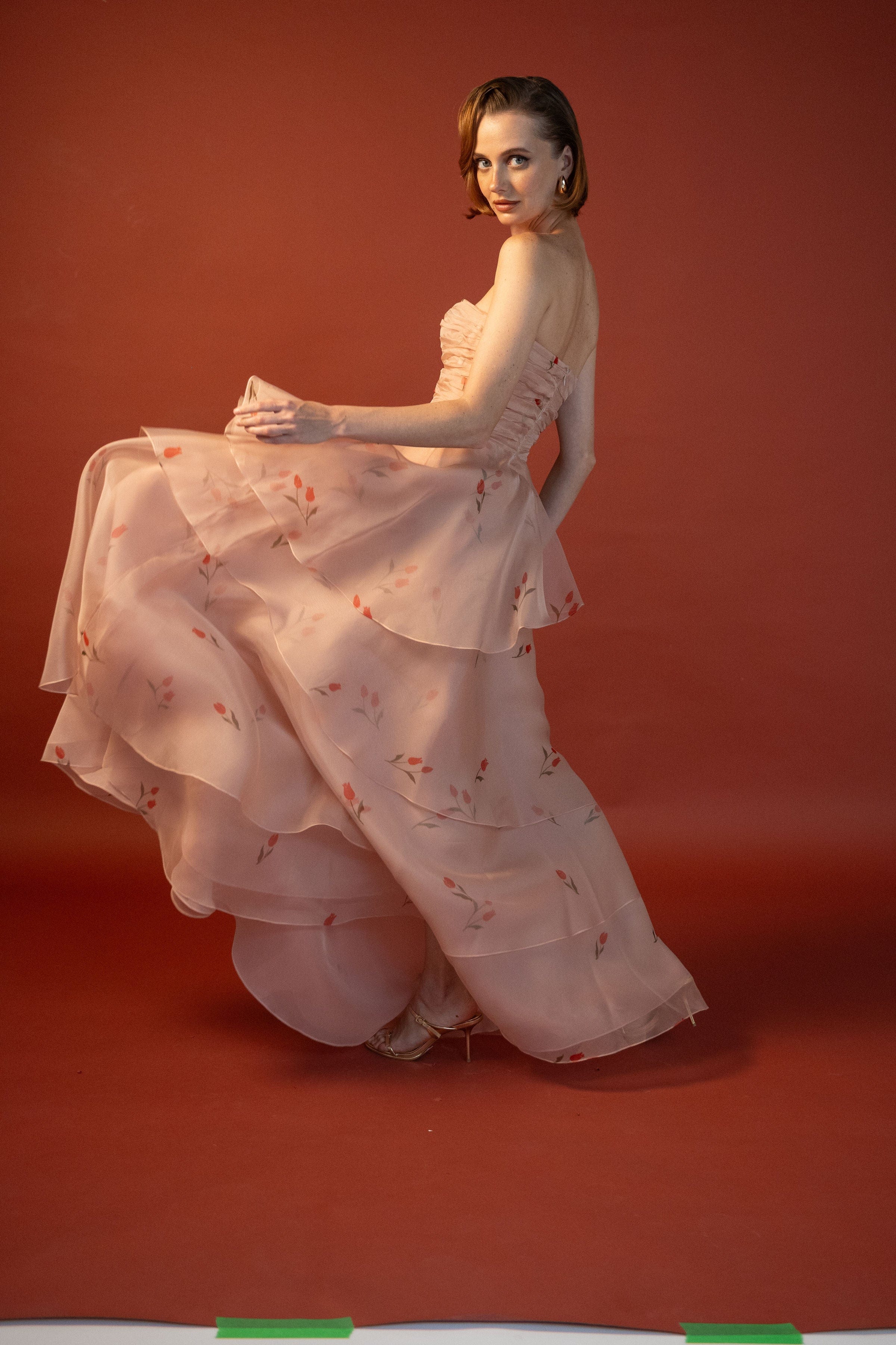 ESTEFANIA Dresses Lovely Tulip Dress Pink
