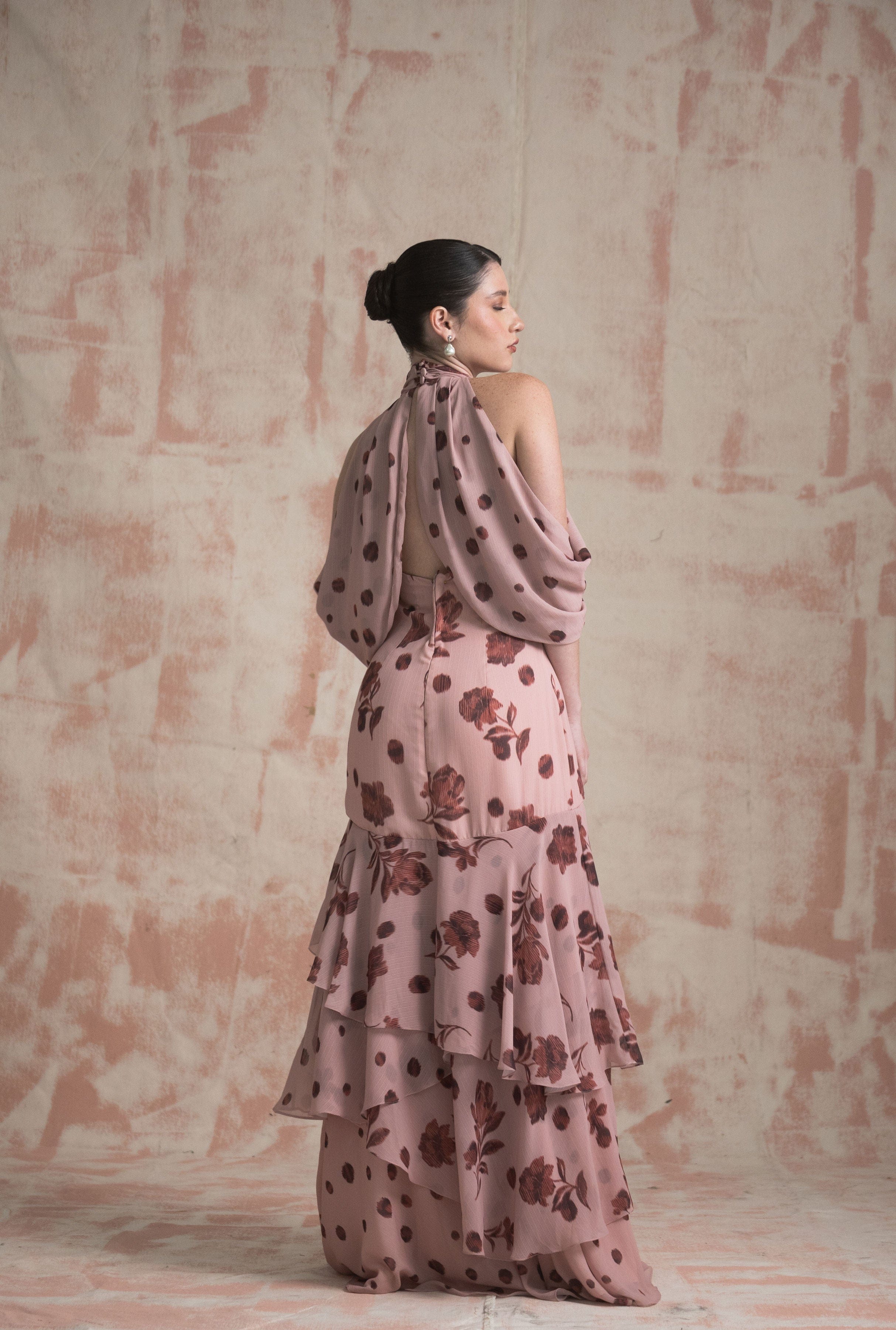 ESTEFANIA INTERNACIONAL Dress Vesubio Dress Cherry Blush