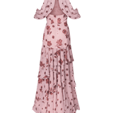 ESTEFANIA INTERNACIONAL Dress Vesubio Dress Cherry Blush