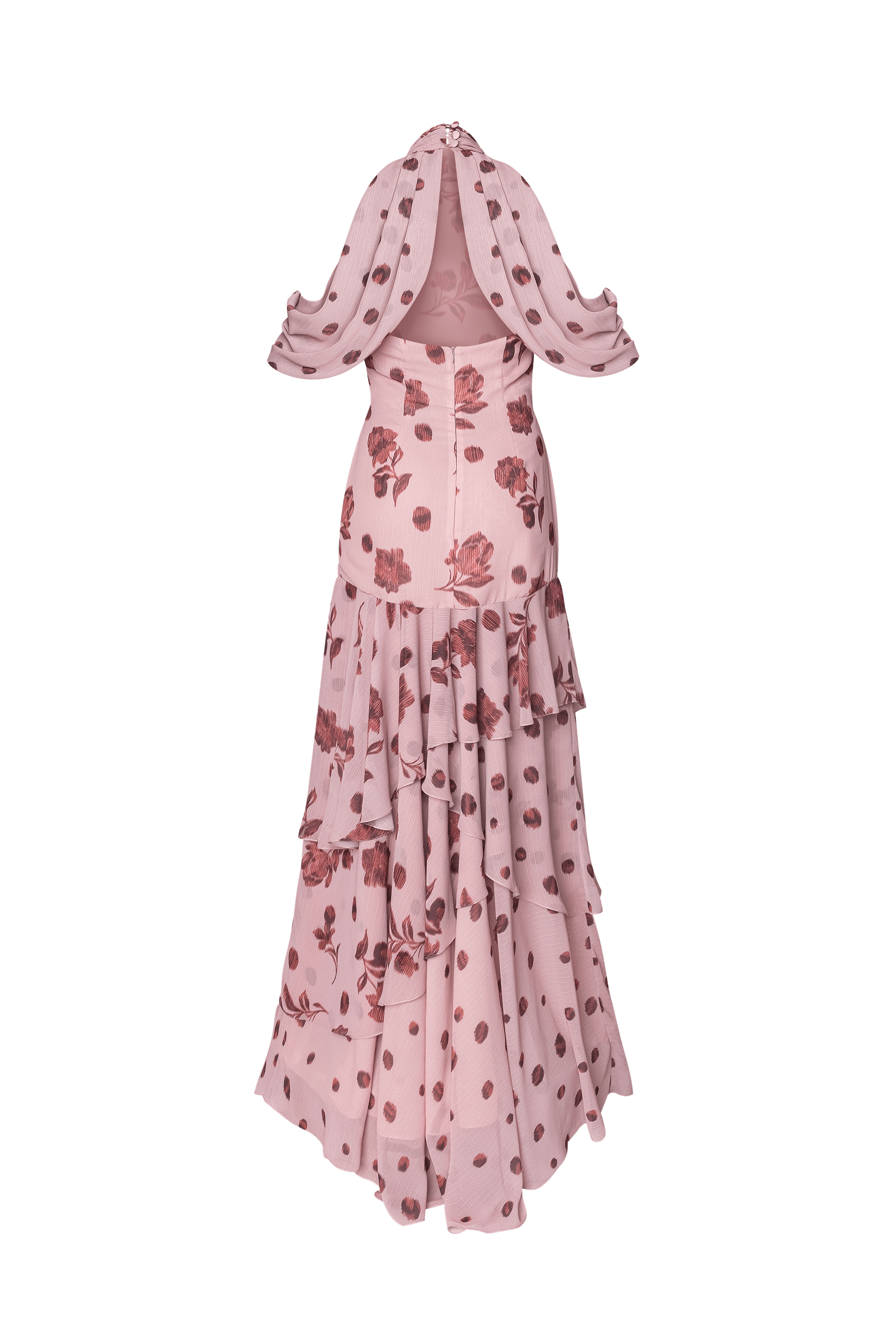 ESTEFANIA INTERNACIONAL Dress Vesubio Dress Cherry Blush