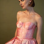 ESTEFANIA Top Idilio Corset Mikado Pink