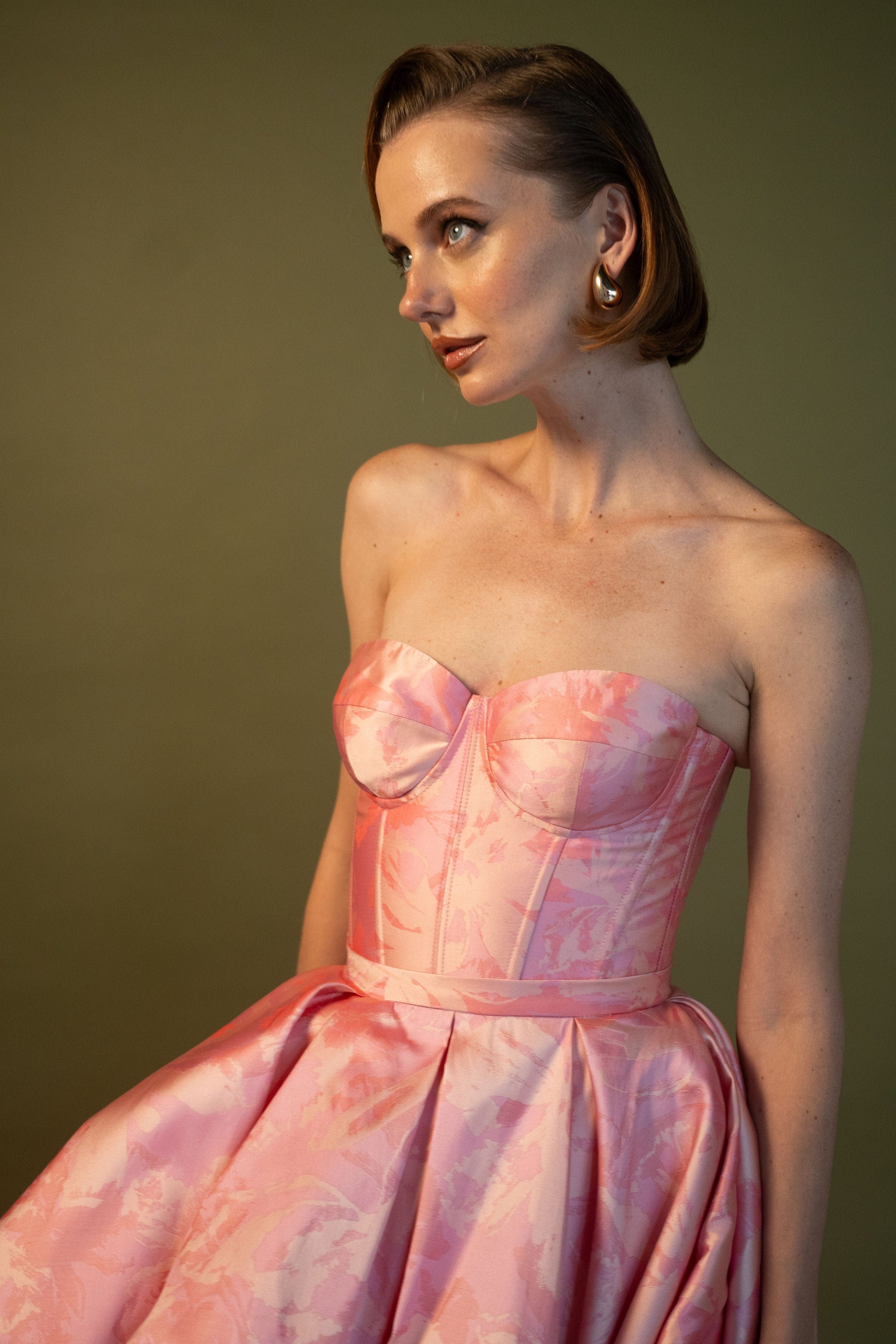 ESTEFANIA Top Idilio Corset Mikado Pink