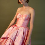 ESTEFANIA Top Idilio Corset Mikado Pink