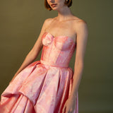 ESTEFANIA Top Idilio Corset Mikado Pink
