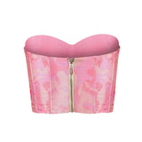ESTEFANIA Top Idilio Corset Mikado Pink