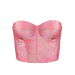 ESTEFANIA Top Idilio Corset Mikado Pink