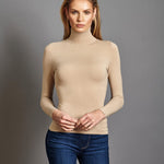 Fallon and Ava XS / Beige The Classic Turtleneck