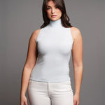 Fallon and Ava Top The Sleeveless Bow Turtleneck