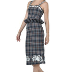 Fanm Mon 2 Piece Skirt Set XXS / Navy Tartan Jill Skirt Set