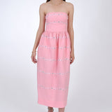 Fanm Mon Dress L / Geranium Pink Anim Manmzel