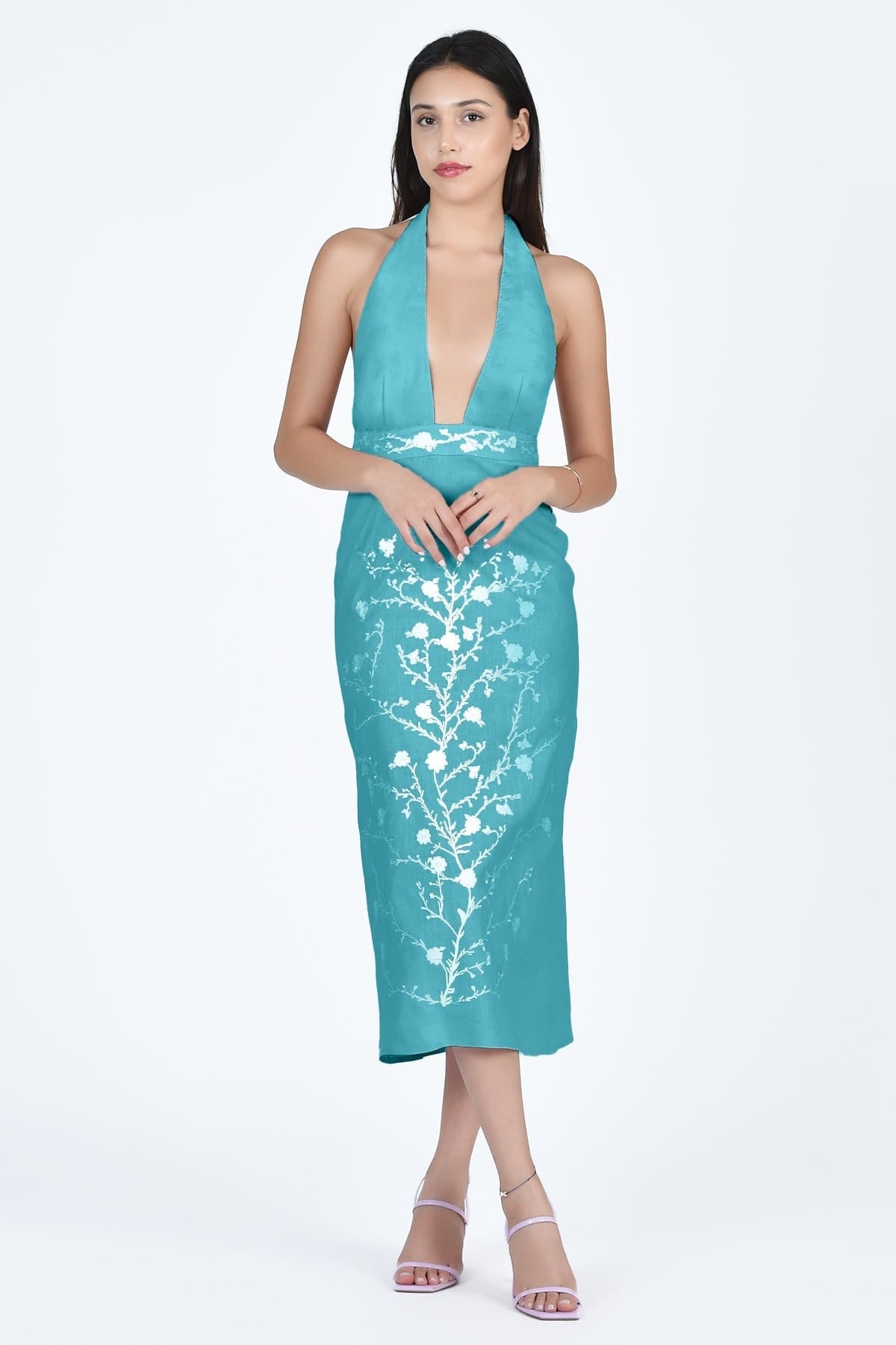 Fanm Mon Dress XS / Teal Karla Dress