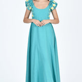 Fanm Mon Dress XXS / Teal Mina Dress