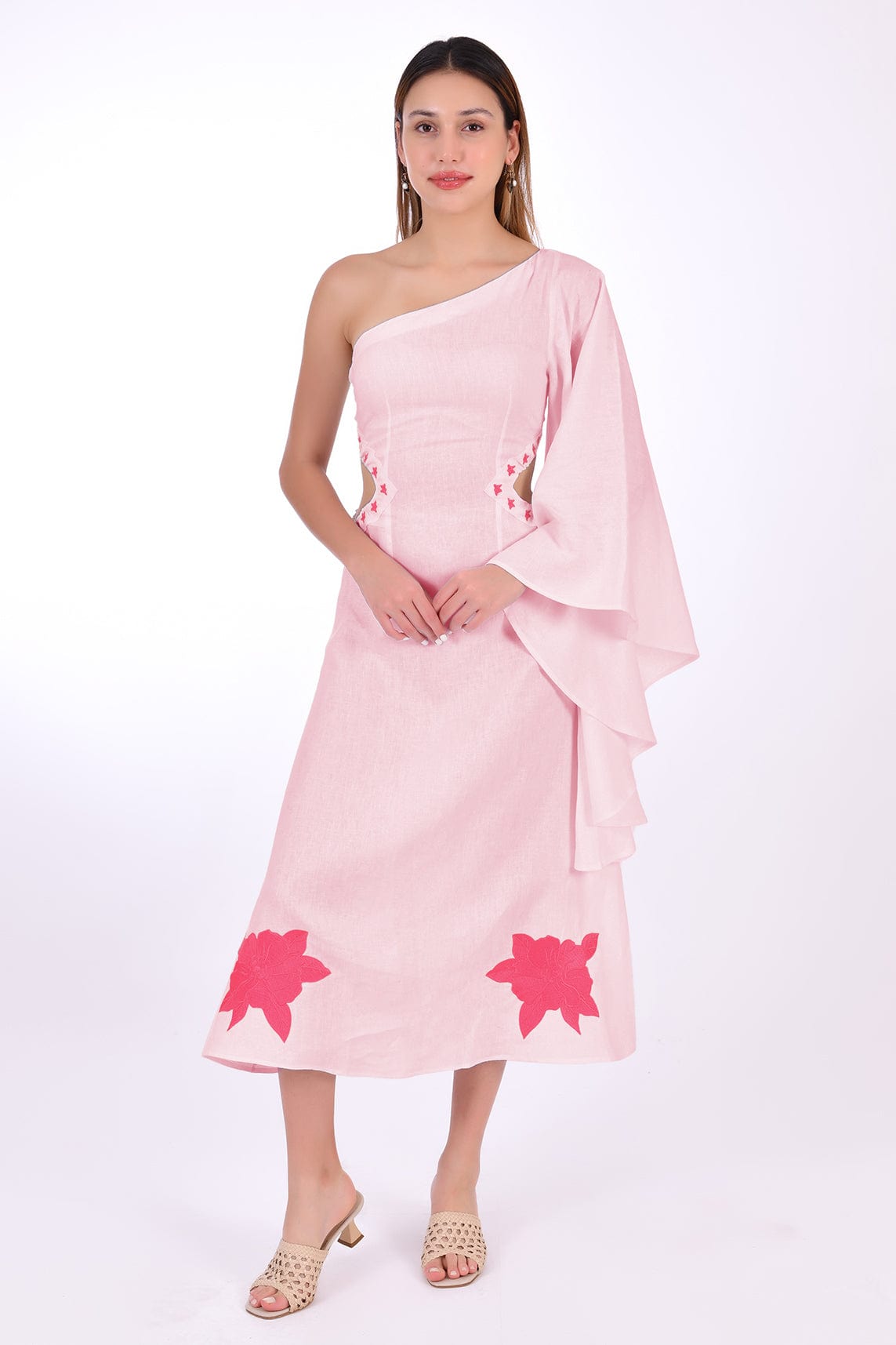 Fanm Mon Dress L / Light Pink Narma Marassa