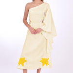 Fanm Mon Dress L / Light Yellow Narma Marassa