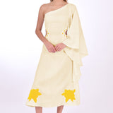 Fanm Mon Dress L / Light Yellow Narma Marassa