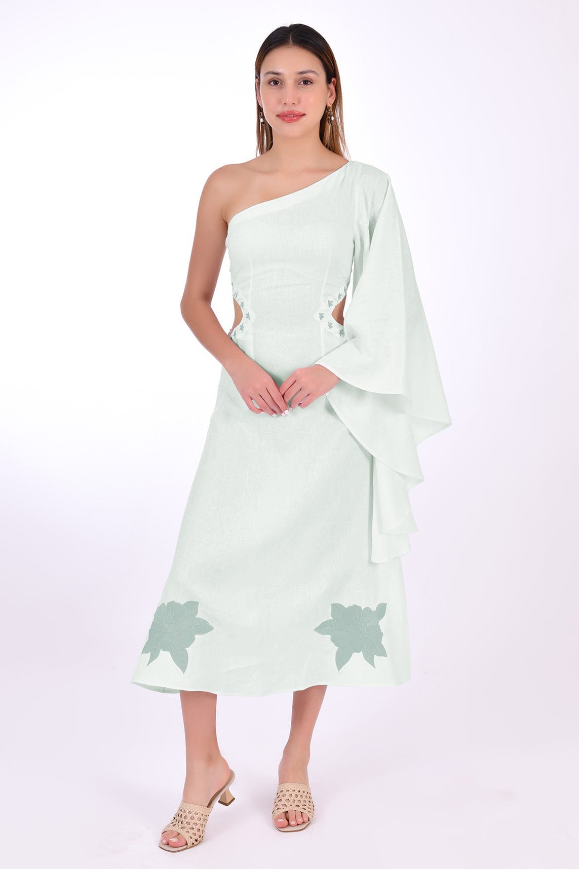 Fanm Mon Dress L / Mint Green Narma Marassa